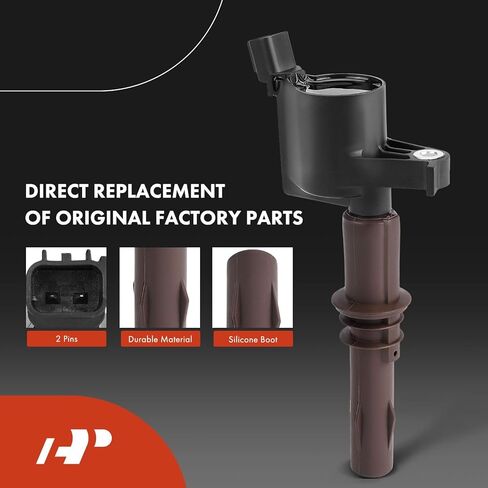 A-Premium Ignition Coils & Spark Plugs Kits Compatible with Ford F-150 2008-2010 F-250 F-350 F-450 Super Duty Mustang Lincoln Navigator 4.6L 5.4L 6.8L Iridium Black Set of 10 in Kuwait