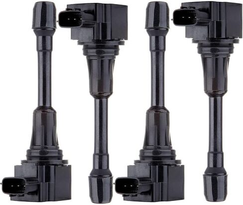 OCPTY مناسب 2015-2018 لسيارة شيفروليه سيتي إكسبريس 2.0L/L4، 2007-2018 لسيارة Nissan Altima 2.5L/L4 استبدال ملفات الإشعال 3-PINS Coil Pack #UF549 (مجموعة من 4) in Kuwait