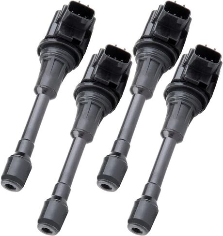 OCPTY مناسب 2015-2018 لسيارة شيفروليه سيتي إكسبريس 2.0L/L4، 2007-2018 لسيارة Nissan Altima 2.5L/L4 استبدال ملفات الإشعال 3-PINS Coil Pack #UF549 (مجموعة من 4) in Kuwait