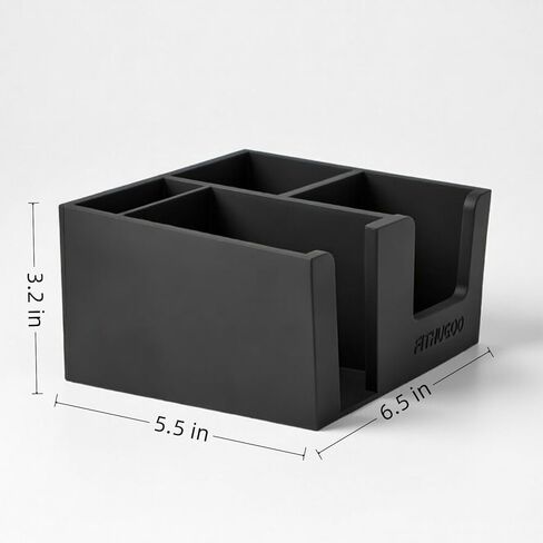 Toploader Dispenser & Penny Sleeve Holder - Dual Compartment Holds 250 Penny Sleeves & up to 50 Top Loaders(Black) in Saudi Arabia