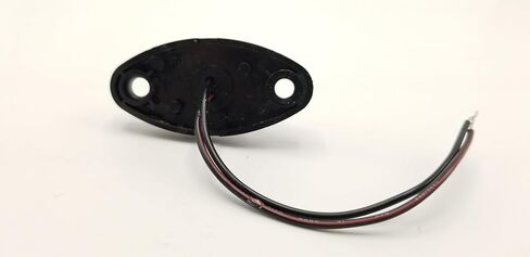 Amber LED Oval Dragon's Eye 2 Diode MarkerClearance Trailer Light Clear Lens in Kuwait