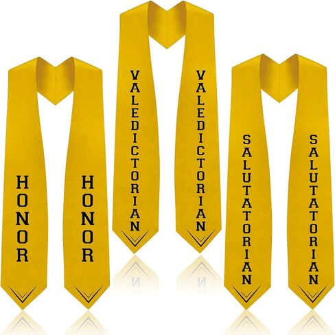 Toulite 3 Pcs Class 2026 Graduation Stoles Sash 4.9 x 34.7 Inches Salutatorian Valedictorian Honor Stole for High School College Students Commencement Awards Ceremony Souvenir Picture College Ceremony in Saudi Arabia