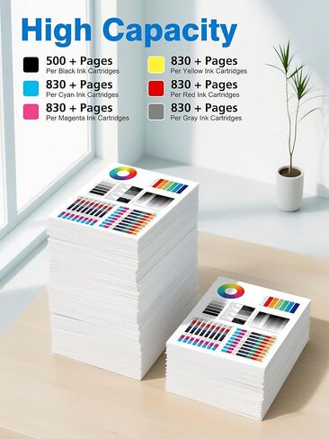 استبدال خراطيش الحبر المعاد تصنيعها من Weemay لخراطيش الحبر Epson 312XL 314XL المتوافقة مع طابعة Expression Photo XP-15000 XP15000 (6 عبوات، أسود، سماوي، أرجواني، أصفر، أحمر، رمادي) in Kuwait
