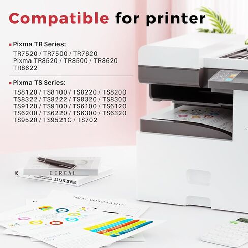 Kuva 280XXL 281XXL 280 281 XXL Ink Cartridges Compatible for Replacement for Canon 280 281 Ink Cartridges Compatible with Printer TS702 TR8520 TR8620 TR7520 TR8600 TS6220（5 Pack in Saudi Arabia