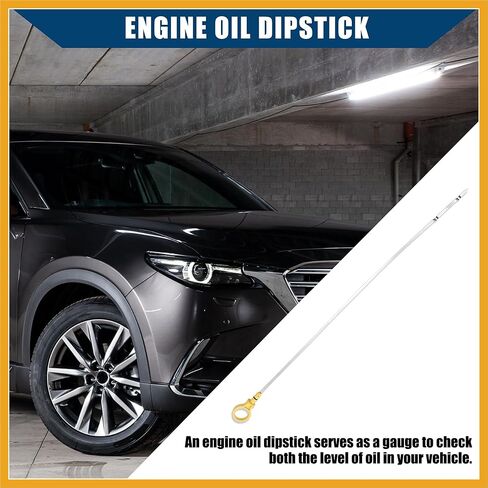 No.CY01-10-450A / Engine/Oil Dipstick for for Mazda 6 2009-2013 for Mazda CX-9 2007-2015 / Oil Level Dipstick/Durable/Metal / 1 Pc/Silver Tone Replacement in Kuwait