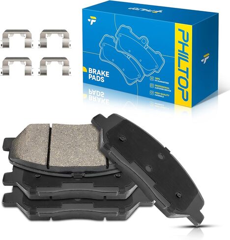 PHILTOP Ceramic Front Brake Pads for 2007-2009, 2013-2016 Hyundai Santa Fe, 2006-2012, 2014 Kia Sedona, Performance Brakes Kits for 2007-2008 Hyundai Entourage, 2009 Kia Borrego in Kuwait