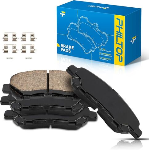 PHILTOP Ceramic Front Brake Pads for 2007-2009, 2013-2016 Hyundai Santa Fe, 2006-2012, 2014 Kia Sedona, Performance Brakes Kits for 2007-2008 Hyundai Entourage, 2009 Kia Borrego in Kuwait