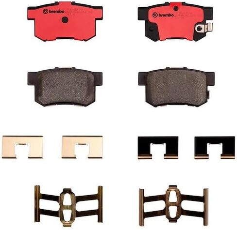 مجموعة وسادات الفرامل القرصية الخلفية من السيراميك الفاخر من Brembo P28039N ACURA/HONDA/HONDA (GAC) OE# 43022SJFE00 in Kuwait