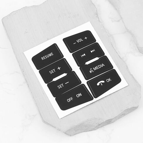 2Pcs Car Steering Wheel Button Repair Stickers Compatible with Ford Focus 2008-2010 in Kuwait