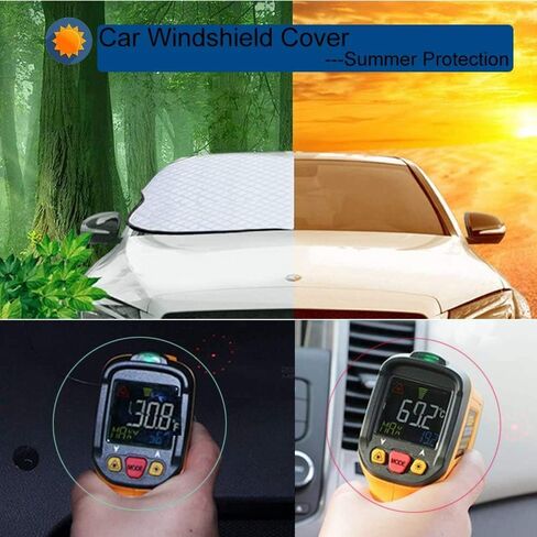 Car Windshield Snow Cove for Toyota Tacoma 2016-2025 2026, Ultra Thick Protective Windscreen Cover, Snow Ice Frost Sun UV Dust Water Resistent in Saudi Arabia