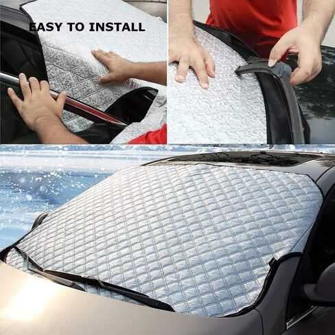 Car Windshield Snow Cove for Toyota Tacoma 2016-2025 2026, Ultra Thick Protective Windscreen Cover, Snow Ice Frost Sun UV Dust Water Resistent in Saudi Arabia