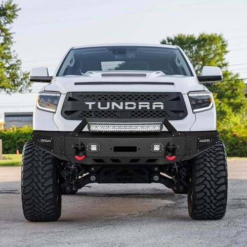 Vijay Front and Rear Bumper Fits 2014-2021 Tundra with Winch Plate and Lights in Saudi Arabia