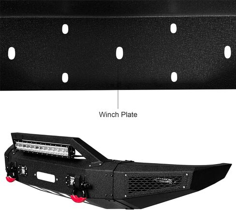 Vijay Front and Rear Bumper Fits 2014-2021 Tundra with Winch Plate and Lights in Saudi Arabia