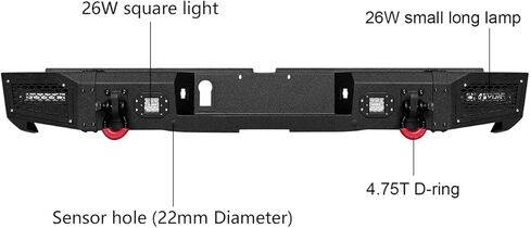 Vijay Front and Rear Bumper Fits 2014-2021 Tundra with Winch Plate and Lights in Saudi Arabia