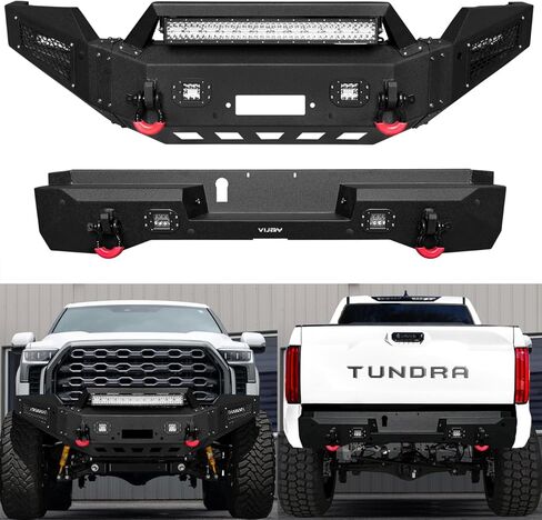 Vijay Front and Rear Bumper Fits 2014-2021 Tundra with Winch Plate and Lights in Saudi Arabia