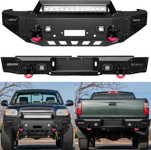 Vijay Front and Rear Bumper Fits 2014-2021 Tundra with Winch Plate and Lights in Saudi Arabia