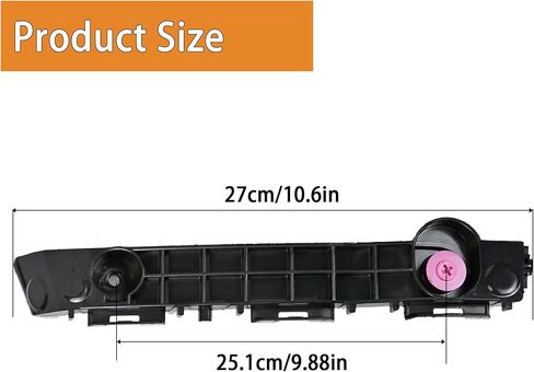 Front Bumper Bracket Set Left and Right Side Compatible with Toyota Tacoma 2016 2017 2018 2019 2020 2021 Replaces 52115-04070 52116-04070 TO1043130 TO1042130 Bumper Retainer in Saudi Arabia