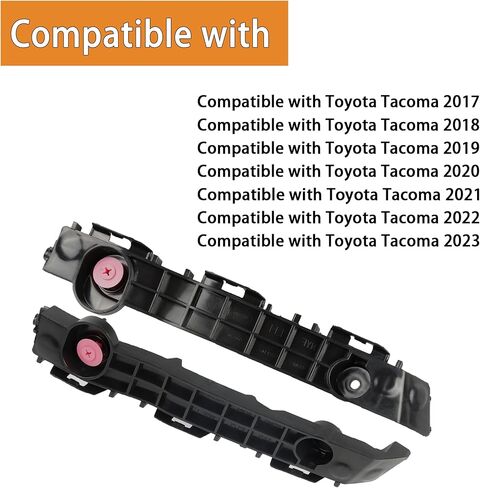Front Bumper Bracket Set Left and Right Side Compatible with Toyota Tacoma 2016 2017 2018 2019 2020 2021 Replaces 52115-04070 52116-04070 TO1043130 TO1042130 Bumper Retainer in Saudi Arabia