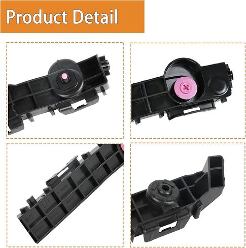 Front Bumper Bracket Set Left and Right Side Compatible with Toyota Tacoma 2016 2017 2018 2019 2020 2021 Replaces 52115-04070 52116-04070 TO1043130 TO1042130 Bumper Retainer in Saudi Arabia