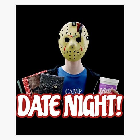 Date Night! Magnetic Reusable Bumper Vinyl Sticker 5" in Kuwait