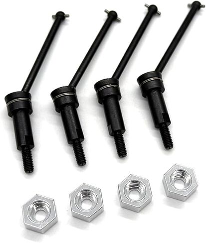 Metal Accessories Compatible with ARRMA 1:18 Granite/Typhon 1/16 Quake Gorgon Grom Remote Control car Front and Rear Drive Shaft Parts(Red) in Saudi Arabia