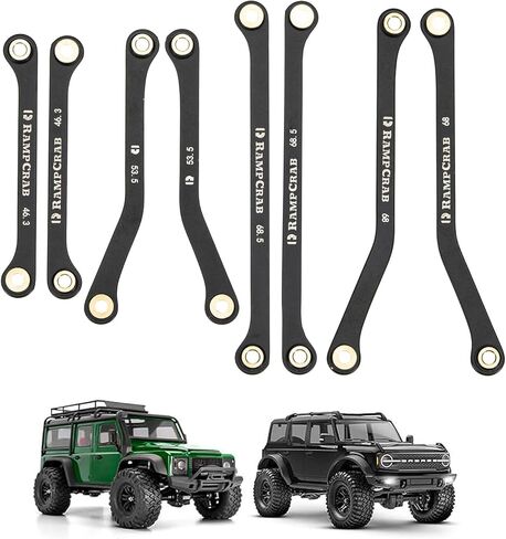 مجموعة وصلات عالية التخليص لـ TRX4M Defender وBronco، مجموعة وصلات من الفولاذ المقاوم للصدأ، 42 جم/المجموعة in Kuwait