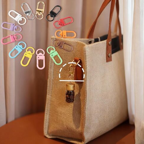 78Pcs Small DIY Keychain Clips, Swivel Snap Lobster Claw Clasps Mixed Color Key Chain Hooks for Dog Tag, Jewelry Making,Bag Charm,Lanyard Hardware in Saudi Arabia