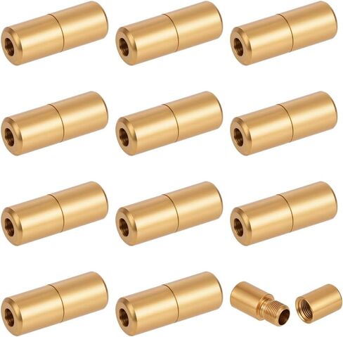 BENECREAT 12Pcs Stainless Steel Bracelet Clasps, 0.63×0.24inch Black Screw Twist Clasps, 2.5mm Hole Metal Buckle Elastic Laces Clasps for DIY Jewelry Making Bracelet Necklace in Kuwait