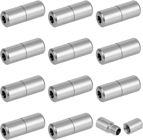 BENECREAT 12Pcs Stainless Steel Bracelet Clasps, 0.63×0.24inch Black Screw Twist Clasps, 2.5mm Hole Metal Buckle Elastic Laces Clasps for DIY Jewelry Making Bracelet Necklace in Kuwait