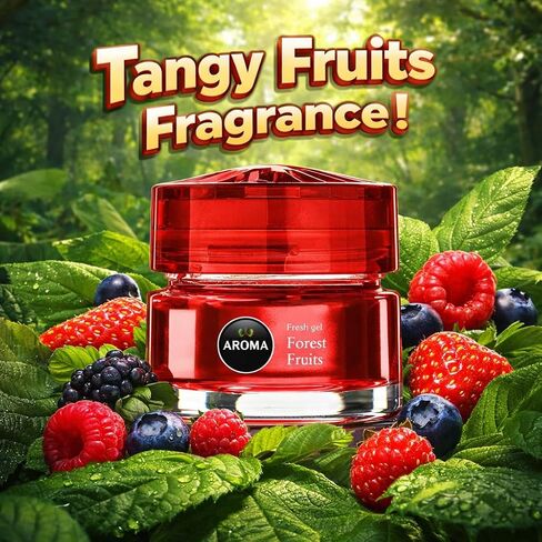 Majic Gel Car Perfumes Auto, Home and Office Air Freshener & Odor Neutralizer, Forest Fruits in Saudi Arabia