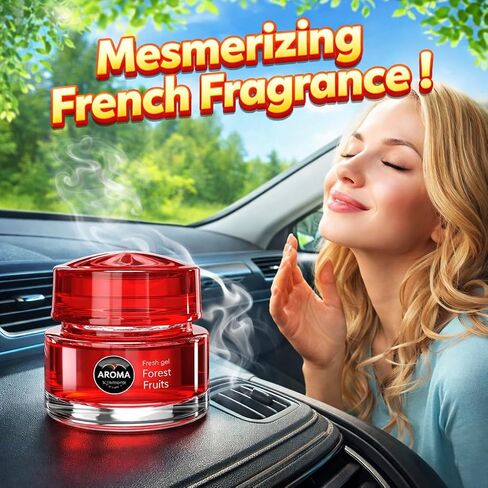 Majic Gel Car Perfumes Auto, Home and Office Air Freshener & Odor Neutralizer, Forest Fruits in Saudi Arabia