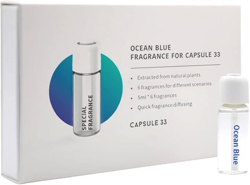 OCEAN BLUE (Masculine) Refill Fragrances for Capsule 33, 6x bottles, Masculine Luxury Car/Home Perfume, Car Perfume Diffuser, Air Fragrance in Saudi Arabia
