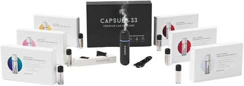 OCEAN BLUE (Masculine) Refill Fragrances for Capsule 33, 6x bottles, Masculine Luxury Car/Home Perfume, Car Perfume Diffuser, Air Fragrance in Saudi Arabia
