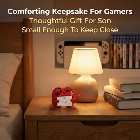 1Pc Crochet Game Controller Plush, Gifts for Teen Boys, Emotional Support Crochet for Gamer & Gifts for Boy (Red) in Saudi Arabia