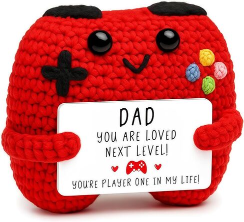 1Pc Crochet Game Controller Plush, Gifts for Teen Boys, Emotional Support Crochet for Gamer & Gifts for Boy (Red) in Saudi Arabia
