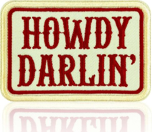 Howdy رعاة البقر التصحيح 3 بوصة الغربية راعية البقر الغرب الأوسط البلد الحياة المطرزة بقع الحديد على خياطة على لحقيبة الظهر، سترة، قبعة، الجينز DIY الملابس الموحدة هدية للرجال النساء طفل حجم 3 بوصات in Kuwait