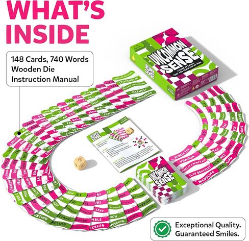 Gouda Games Uncommon Sense – Hilarious Family Guessing Game for Big Groups, Quick-Thinking Word Party Game for Adults and Teens, Perfect for Game Nights, Gift for Ages 10, 11, 12 and Up, 4-20 Players in Saudi Arabia