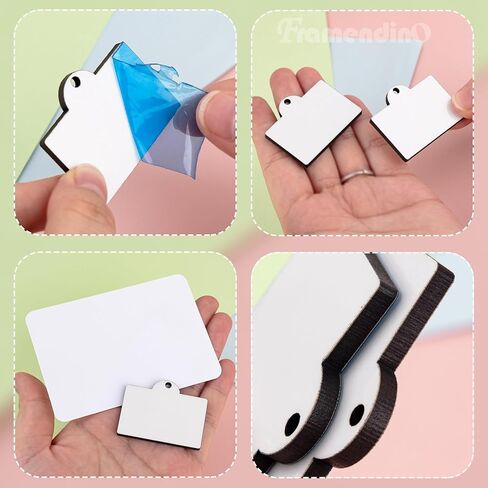 Framendino, 6 Pack Sublimation Dog License Tag and Wallet Card for Pet Blanks ID Tags in Kuwait
