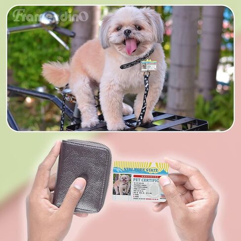 Framendino, 6 Pack Sublimation Dog License Tag and Wallet Card for Pet Blanks ID Tags in Kuwait