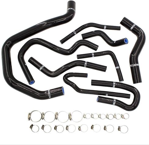 Silicone Radiator Coolant Hose Kit w/Clamps compatible with Honda Civic D15 D16 1.6L SOHC EG EK 1992-2000 in Saudi Arabia