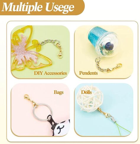 8 Pcs Double Lobster Clasps Necklace Bracelet Clasp Connector Double Opening Jewelry Clasps for Jewelry Making, Black in Saudi Arabia