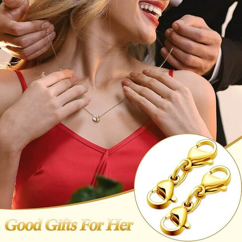 8 Pcs Double Lobster Clasps Necklace Bracelet Clasp Connector Double Opening Jewelry Clasps for Jewelry Making, Black in Saudi Arabia