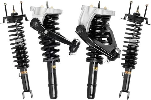 OREDY 4PCs Front & Rear Struts Kit with Control Arm Assembly for 2001-2006 Chrysler Sebring Convertible Coil Spring Shock Absorbers - 171565L 171565R 181565L 181565R in Kuwait