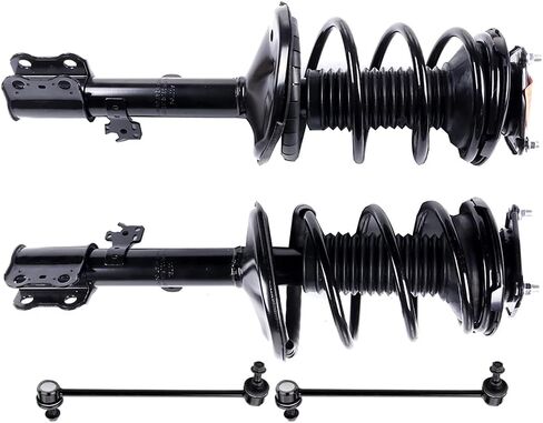 Front struts suspension kit for Toyota RAV4 2001 2002 2003 2004 2005 for Toyota RAV4 front shocks absorber kit Front Complete Struts Assembly Stabilizer Bar Link Kit 4 Pcs, 171453 K80296 in Kuwait