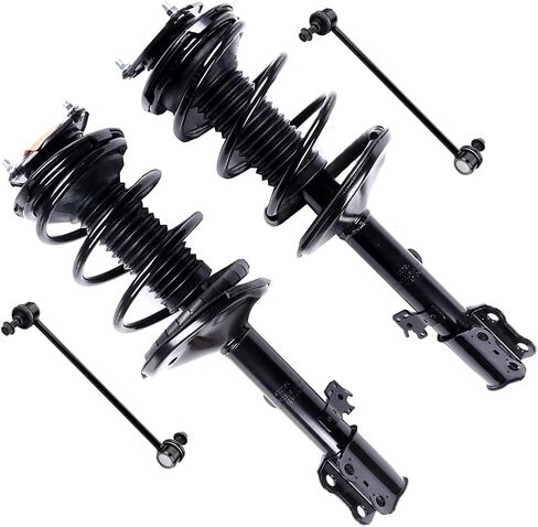 Front struts suspension kit for Toyota RAV4 2001 2002 2003 2004 2005 for Toyota RAV4 front shocks absorber kit Front Complete Struts Assembly Stabilizer Bar Link Kit 4 Pcs, 171453 K80296 in Kuwait