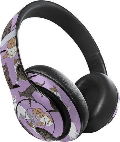 MightySkins Skin Compatible with Beats Studio Pro - Cat Chaos | Protective, Durable, and Unique Vinyl Decal wrap Cover | Easy to Apply, Remove, and Change Styles in Kuwait
