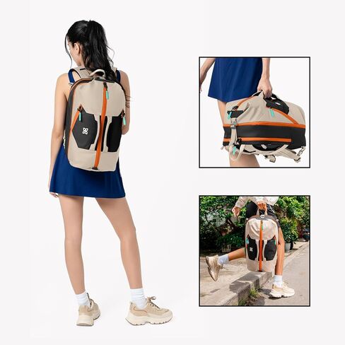 Sherpani Juno, Travel Backpack, Expandable Carry-On, Duffel Bag, Fits 15 Inch Laptop for Travel, Sport, Hiking with Removable Crossbody Strap (Moab) in Saudi Arabia