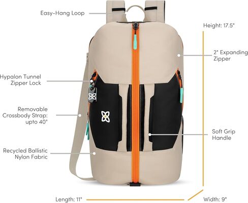Sherpani Juno, Travel Backpack, Expandable Carry-On, Duffel Bag, Fits 15 Inch Laptop for Travel, Sport, Hiking with Removable Crossbody Strap (Moab) in Saudi Arabia