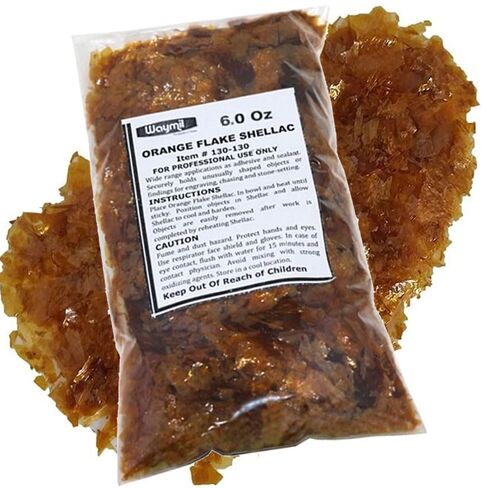 Orange Flake Shellac 6 Oz Jewelry Watchmaker Engraving Adhesive Setters Cement in Kuwait