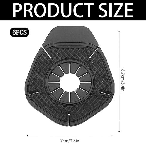 6pcs Universal Silicone Wiper Pivot Guards, Anti-Blocking Car Wiper Arm Hole Cover for Most Cars, SUVs, Trucks (Black) in Saudi Arabia